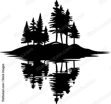 Forest On A Lake