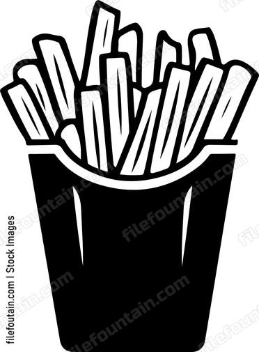 Fries In A Paper Cup