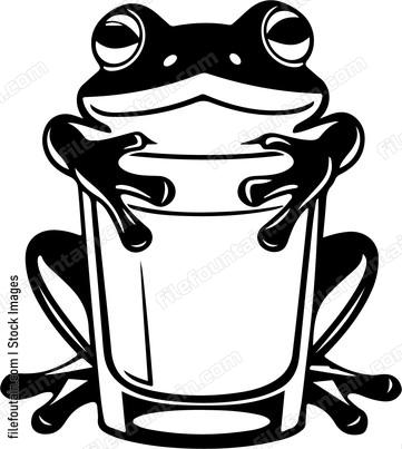 Frog On A Glass