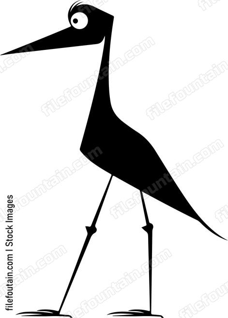 Funny Walking Bird