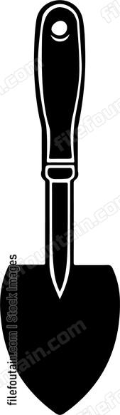 Gardening Trowel Black