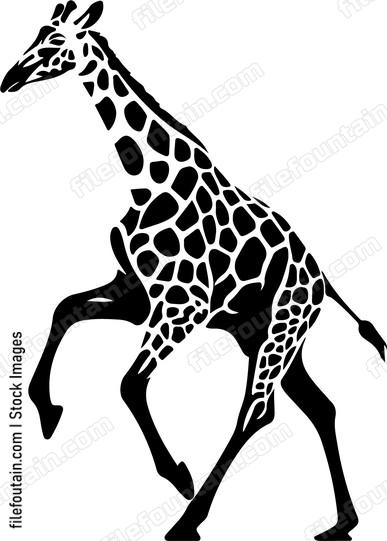 Giraffe Running
