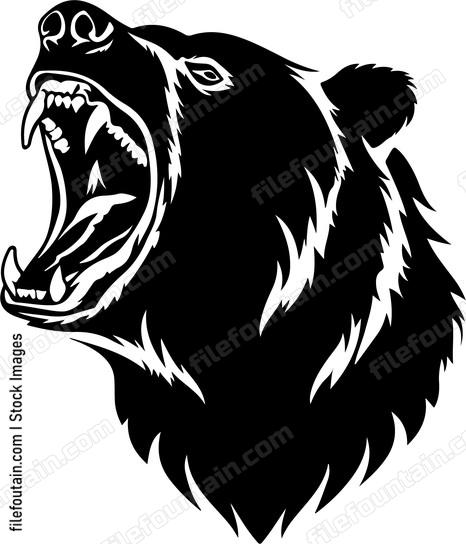 Grizzly Bear Roaring