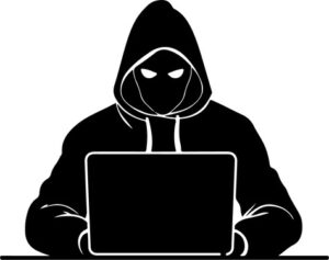 Hacker On Computer