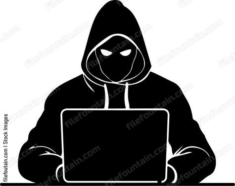 Hacker On Computer