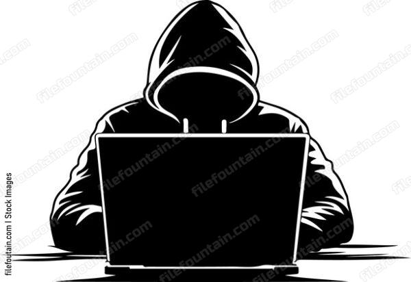 Hacker On Computer