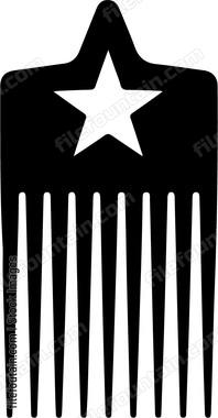 Hair Comb With Star