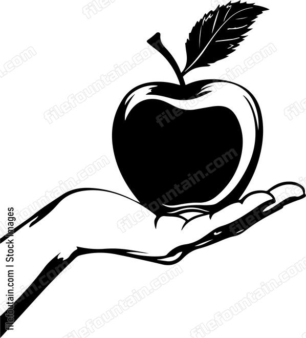 Hand Holding Apple