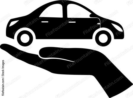 Hand Holding Car