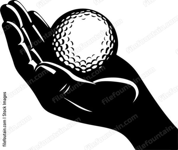 Hand Holding Golf Ball