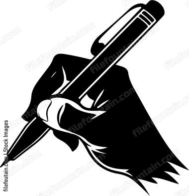 Hand Holding Pencil