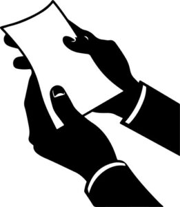 Hands Holding Papers