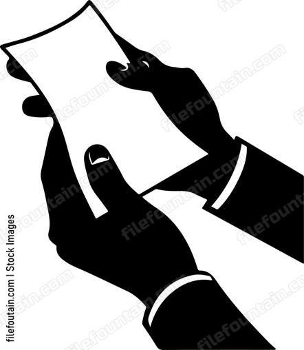 Hands Holding Papers