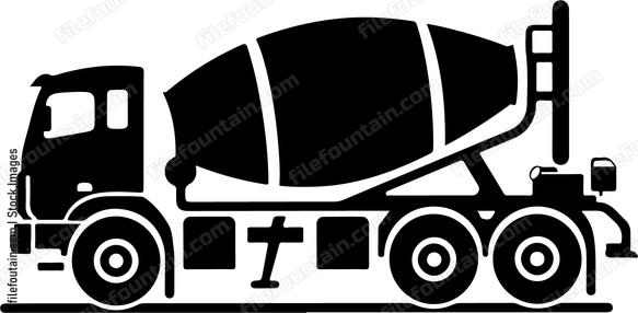 Heavy Concrete Truck