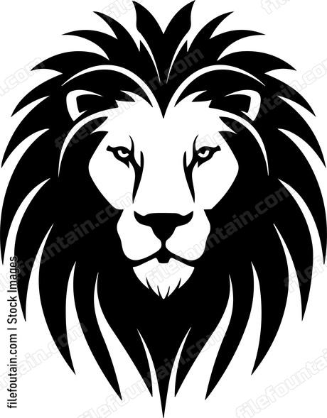 Heraldic Lion Head