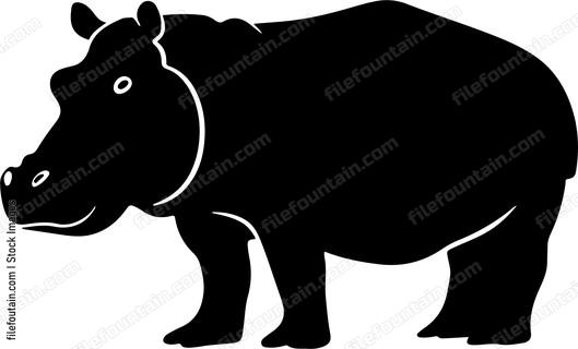 Hippo Silhouette