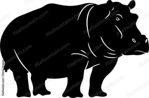 Hippo Silhouette