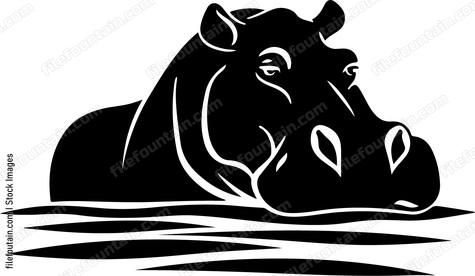 Hippo Under Water
