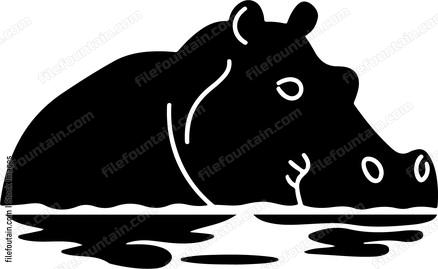 Hippo Under Water