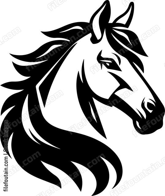 Horse Mascot Side View