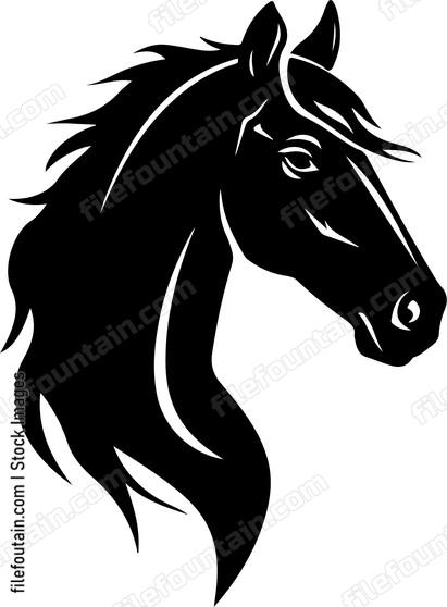 Horse Silhouette Design
