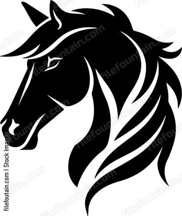 Horse Silhouette Design