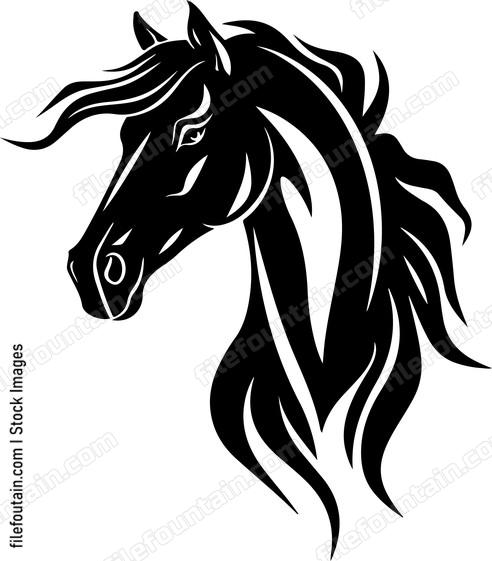 Horse Silhouette Design