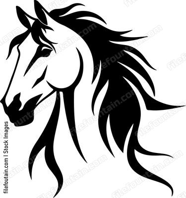 Horse Silhouette Design