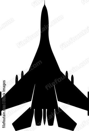 Jet Fighter Bottom View
