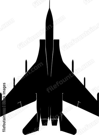 Jet Fighter Bottom View