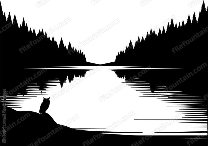 Lakexatxnightxwithxthexhauntingxmelodyxofxaxnocturnalxowlxechoingxinxthexdistancex
