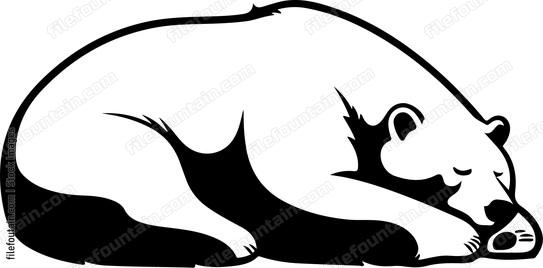 Lazy Polar Bear