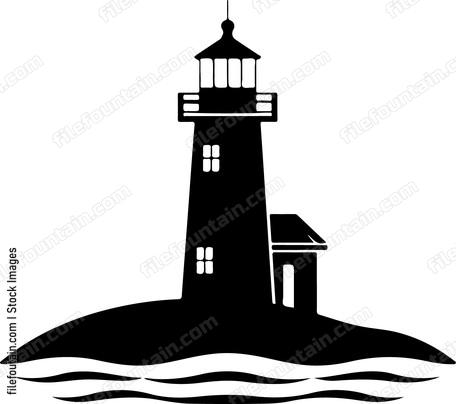 lighthouse on small island