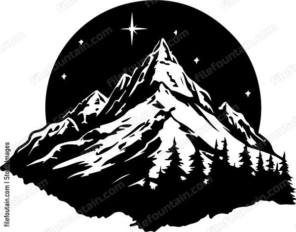 Mountain And Stars