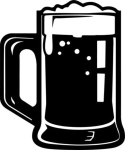 mug of beer with bubbles