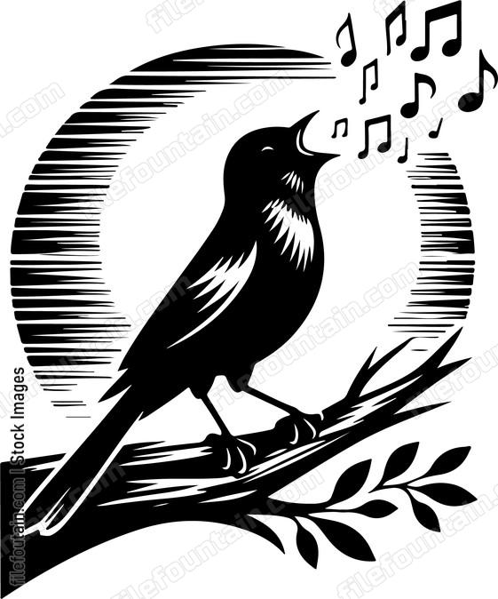 oriole serenading the dawn with its melodious song