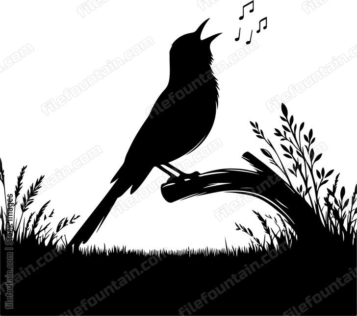 oriole serenading the dawn with its melodious song