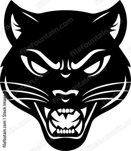 Panther Mascot Angry