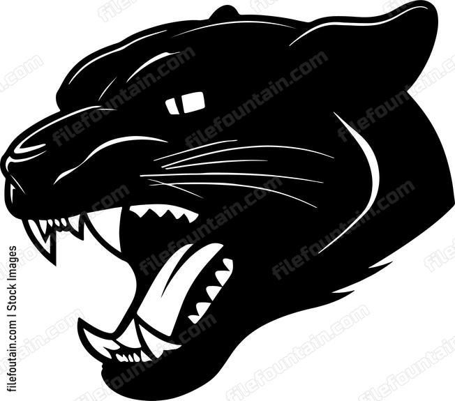 Panther Mascot Angry