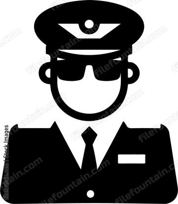 Pilot with sunglasses