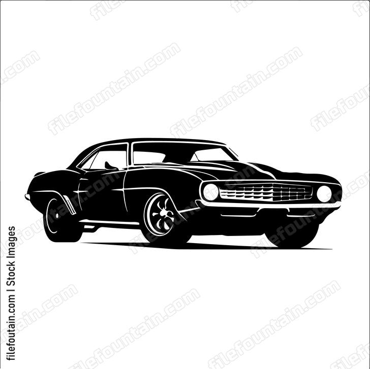 Retro Muscle Car