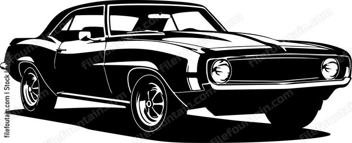 Retro Muscle Car