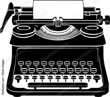 Retro Paper Typewriter