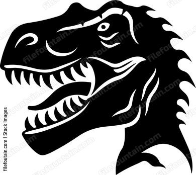 Roaring t rex Head