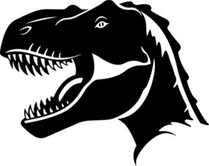 Roaring t rex Head