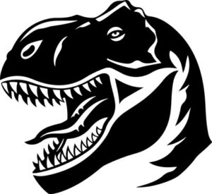 Roaring t rex Head