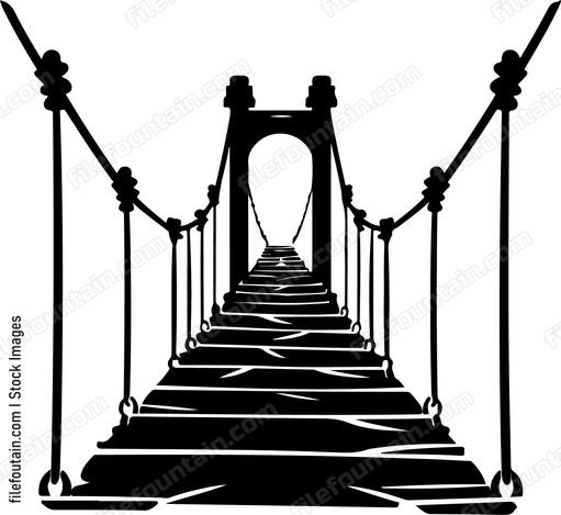 Rope Bridge Isolated