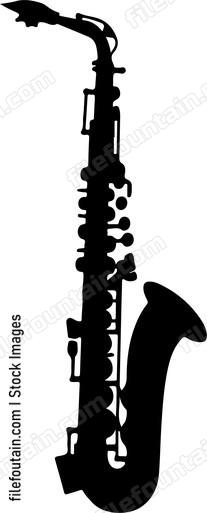 saxophone outline