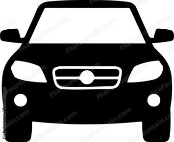 simple car front view