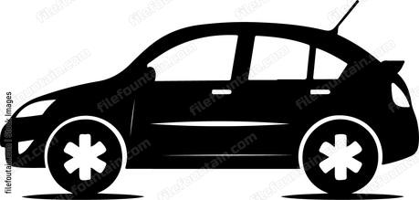 simple car in black